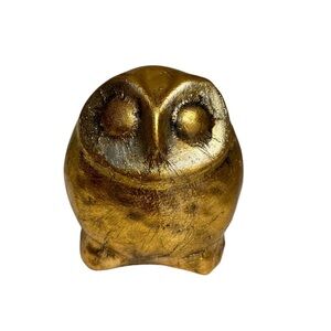 Vintage Gold Leaf Owl.